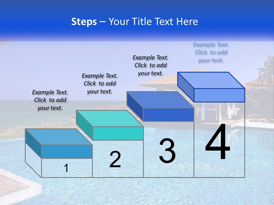 Pool Relaxation Cloud PowerPoint Template