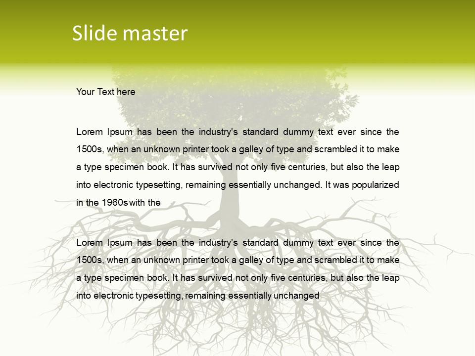 Power Summer Root PowerPoint Template