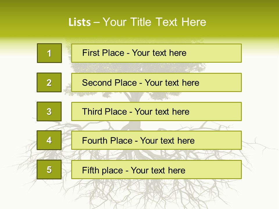 Power Summer Root PowerPoint Template