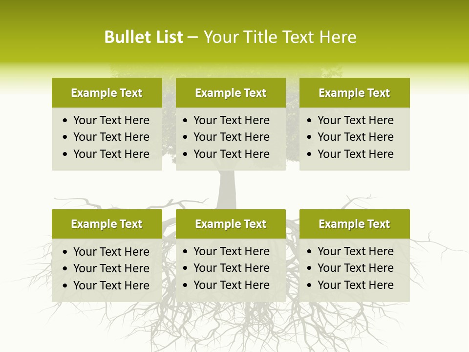 Power Summer Root PowerPoint Template