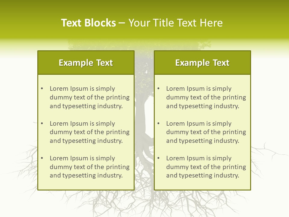 Power Summer Root PowerPoint Template