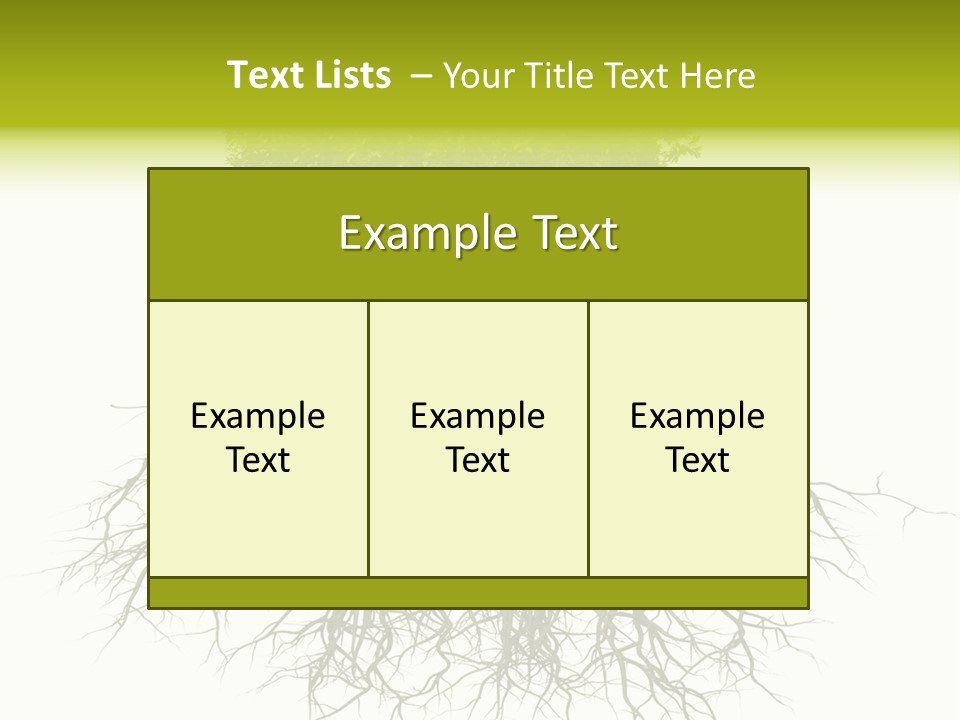 Power Summer Root PowerPoint Template