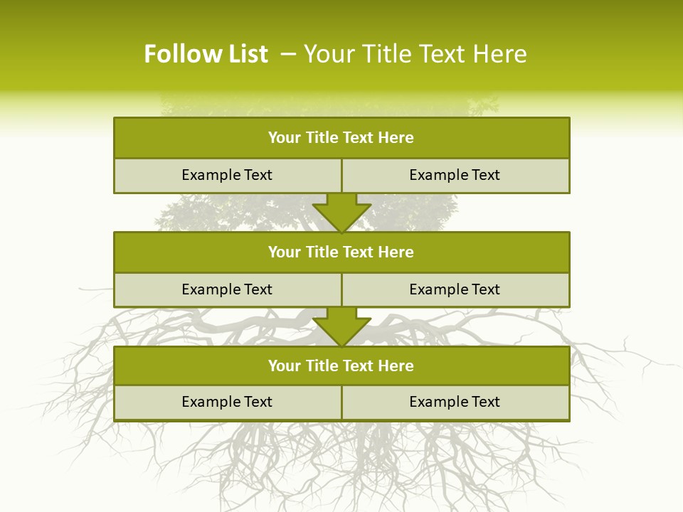 Power Summer Root PowerPoint Template