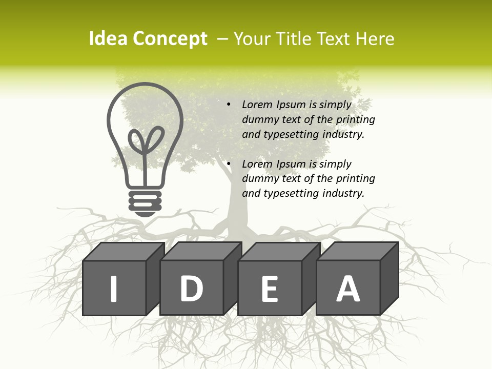 Power Summer Root PowerPoint Template