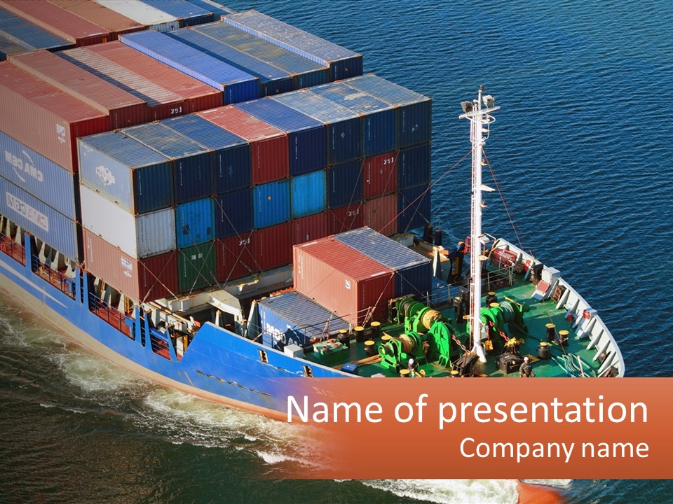 Weight Bulk Boat PowerPoint Template