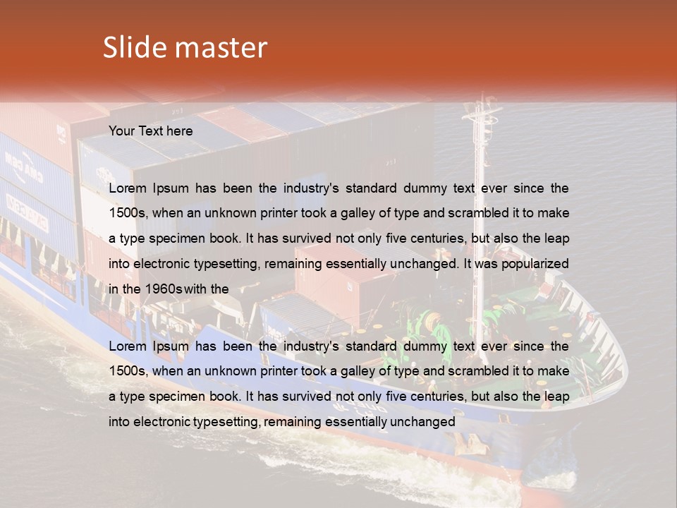 Weight Bulk Boat PowerPoint Template