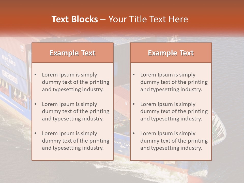 Weight Bulk Boat PowerPoint Template
