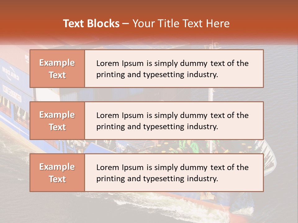 Weight Bulk Boat PowerPoint Template