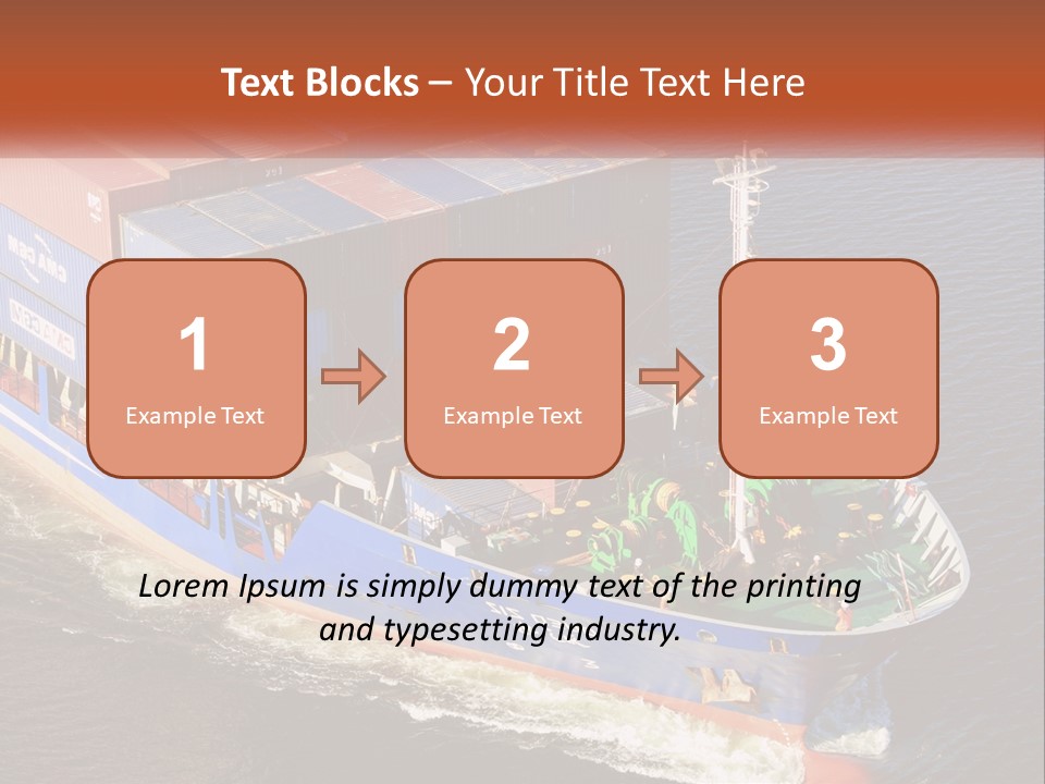 Weight Bulk Boat PowerPoint Template