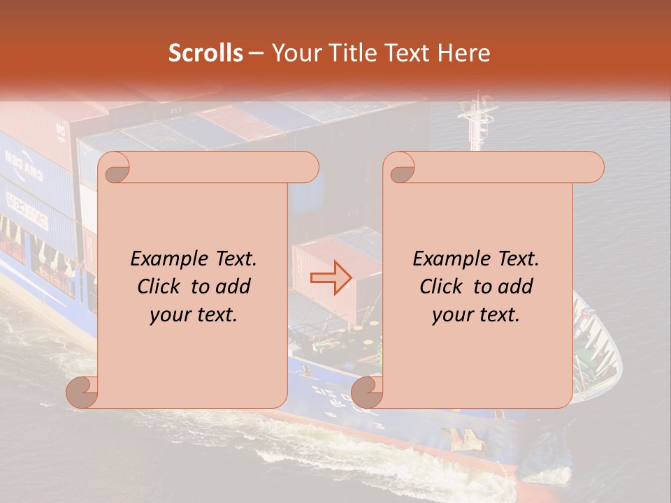 Weight Bulk Boat PowerPoint Template