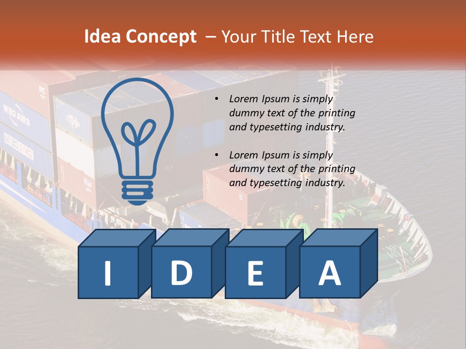 Weight Bulk Boat PowerPoint Template