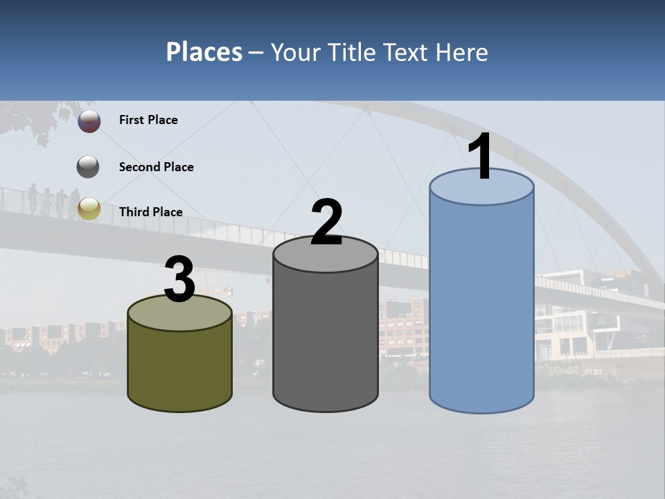 Water Pedestrian River PowerPoint Template