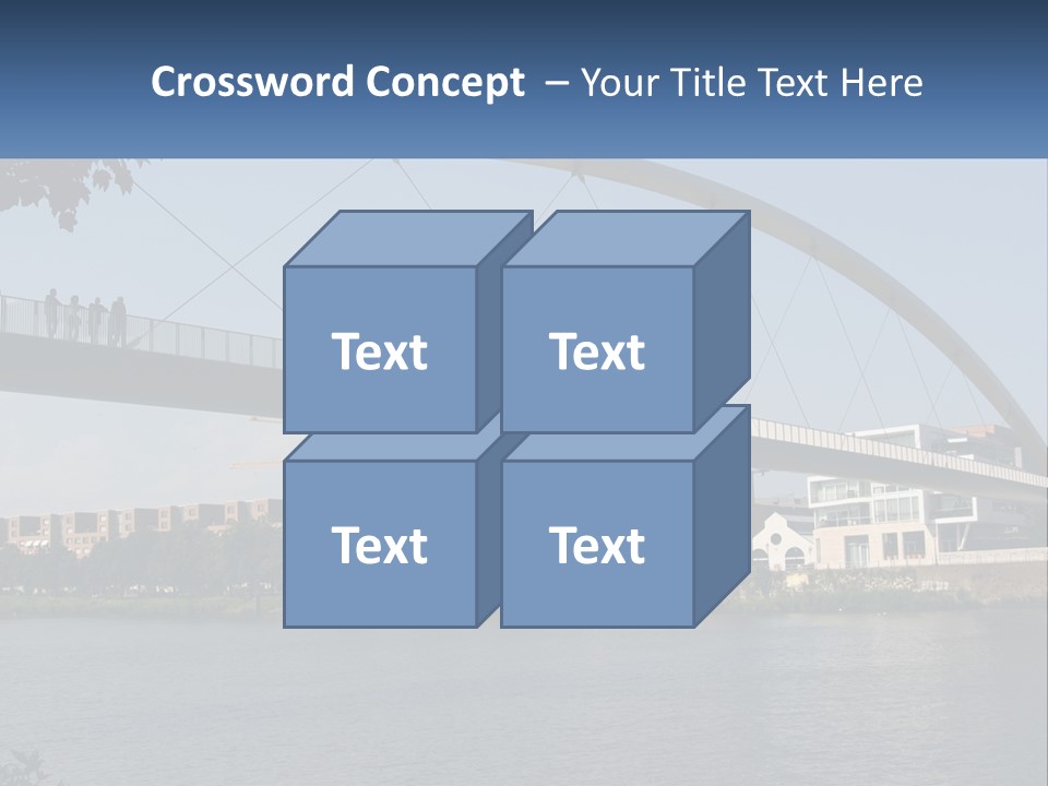 Water Pedestrian River PowerPoint Template