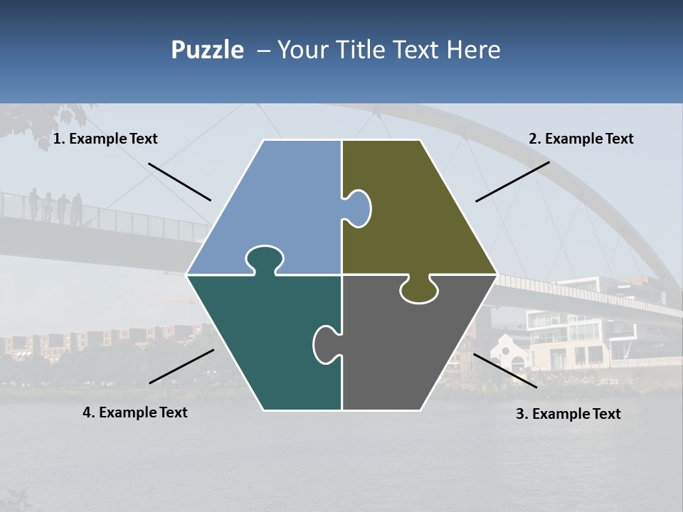 Water Pedestrian River PowerPoint Template