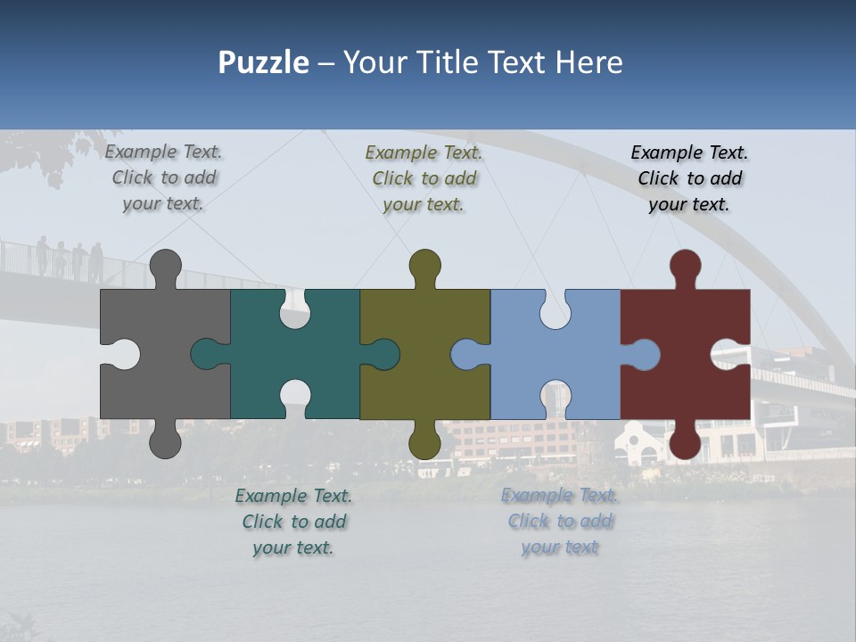 Water Pedestrian River PowerPoint Template