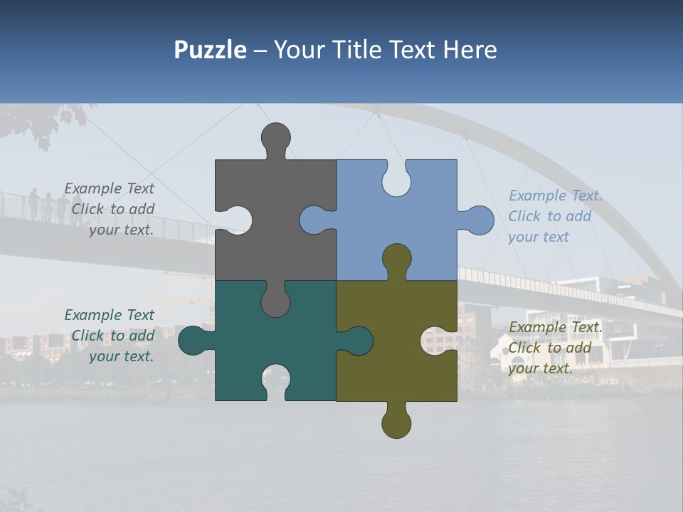 Water Pedestrian River PowerPoint Template