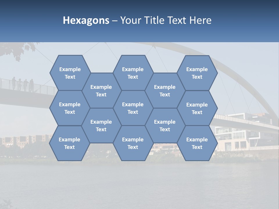 Water Pedestrian River PowerPoint Template