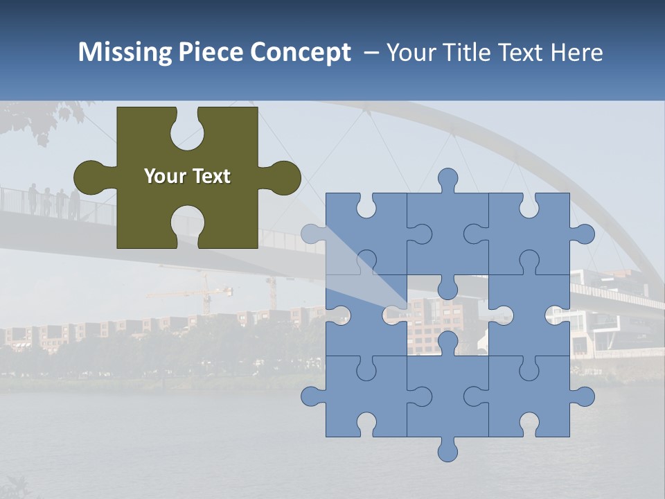 Water Pedestrian River PowerPoint Template