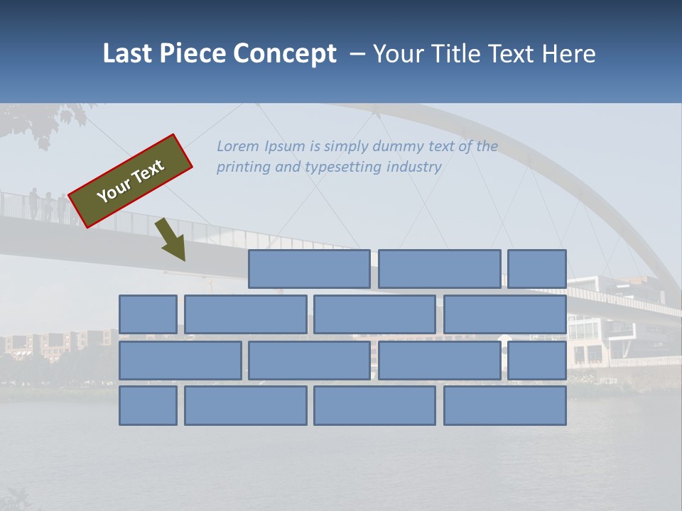 Water Pedestrian River PowerPoint Template