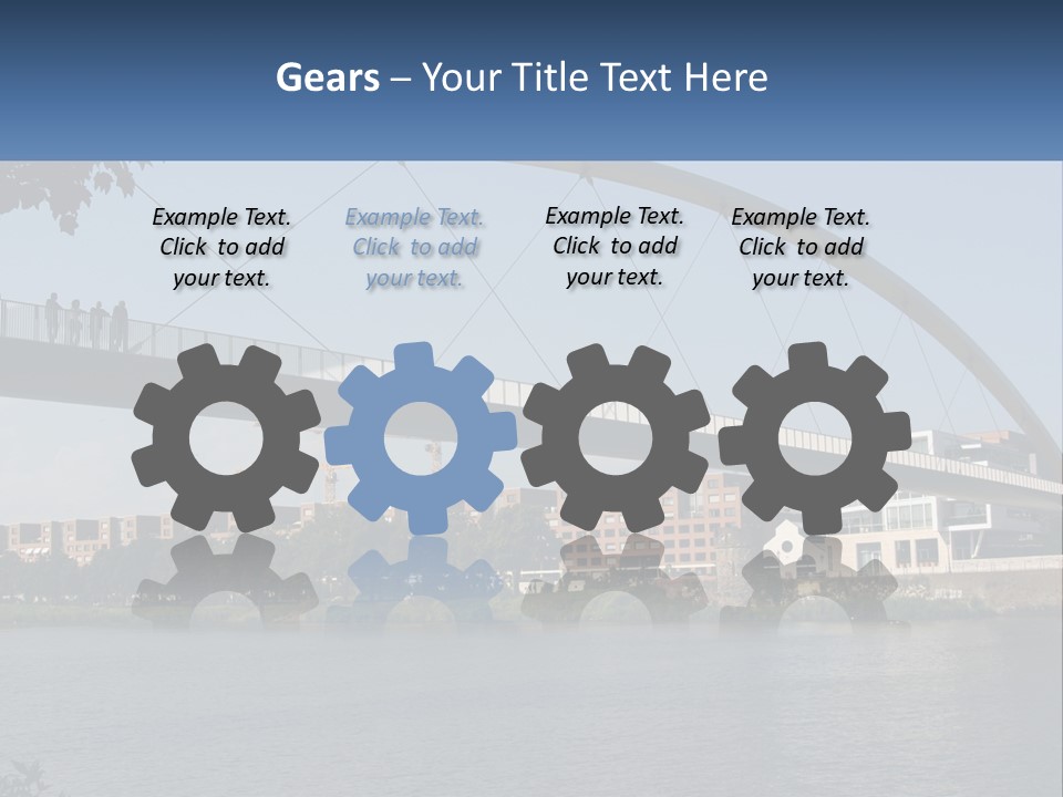 Water Pedestrian River PowerPoint Template