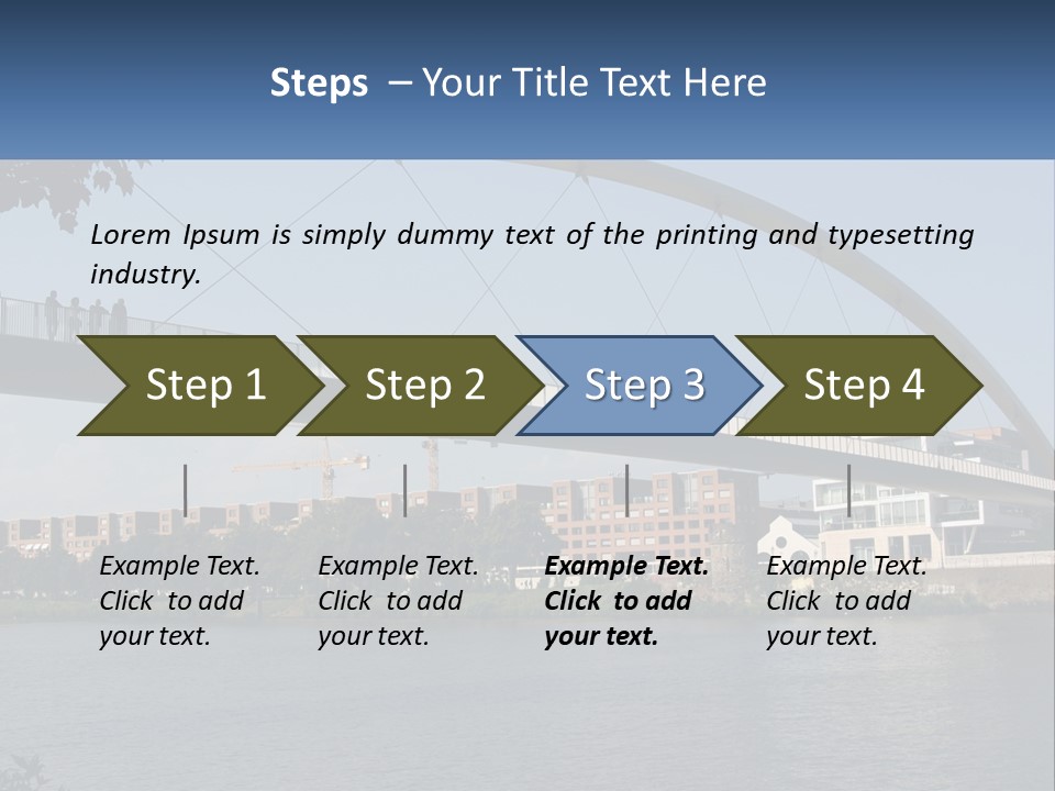 Water Pedestrian River PowerPoint Template