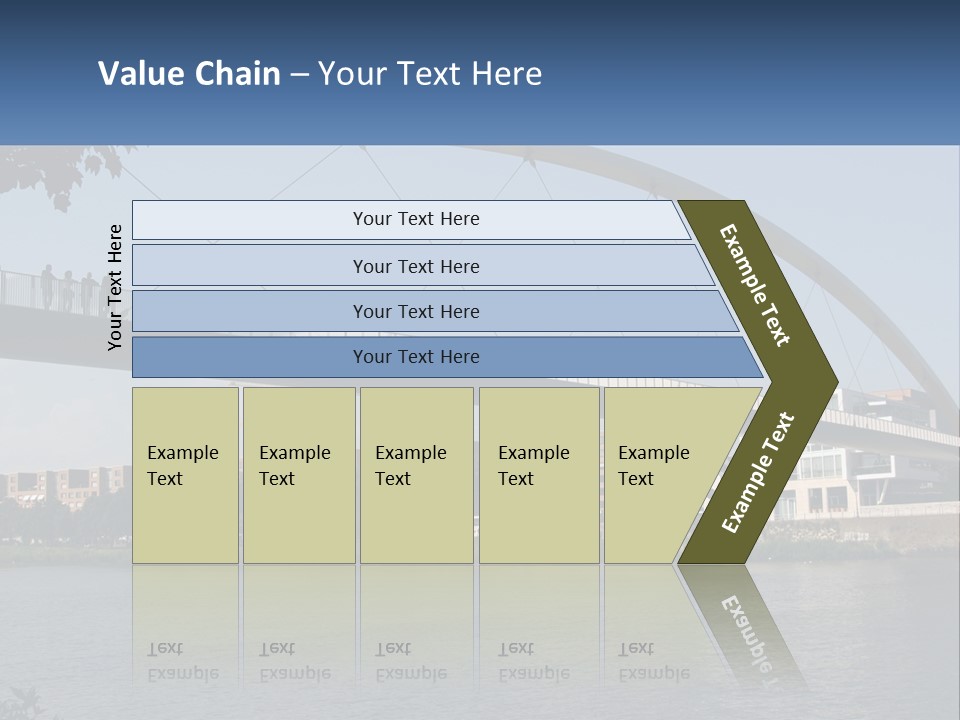 Water Pedestrian River PowerPoint Template