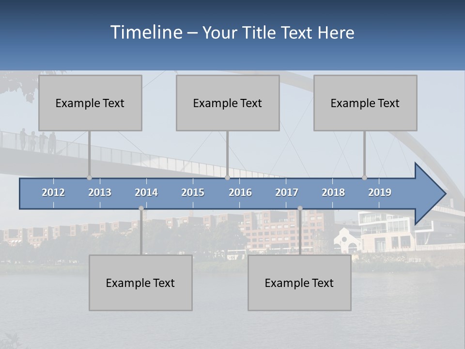 Water Pedestrian River PowerPoint Template