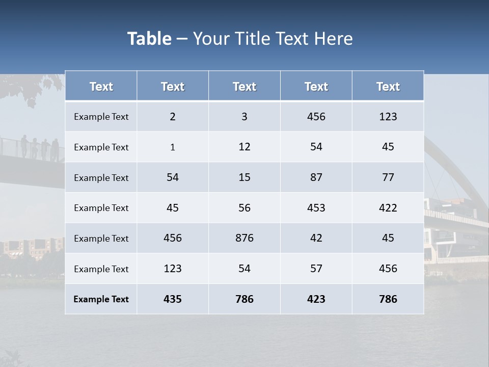 Water Pedestrian River PowerPoint Template