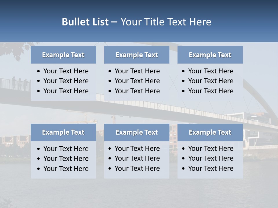 Water Pedestrian River PowerPoint Template