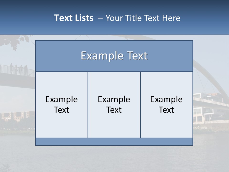 Water Pedestrian River PowerPoint Template