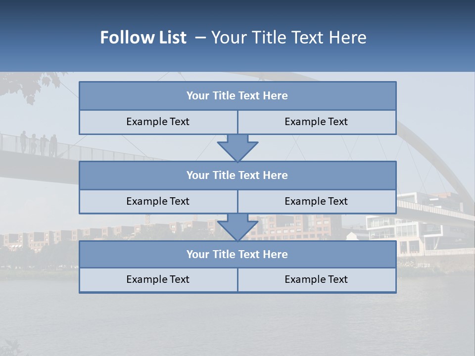 Water Pedestrian River PowerPoint Template