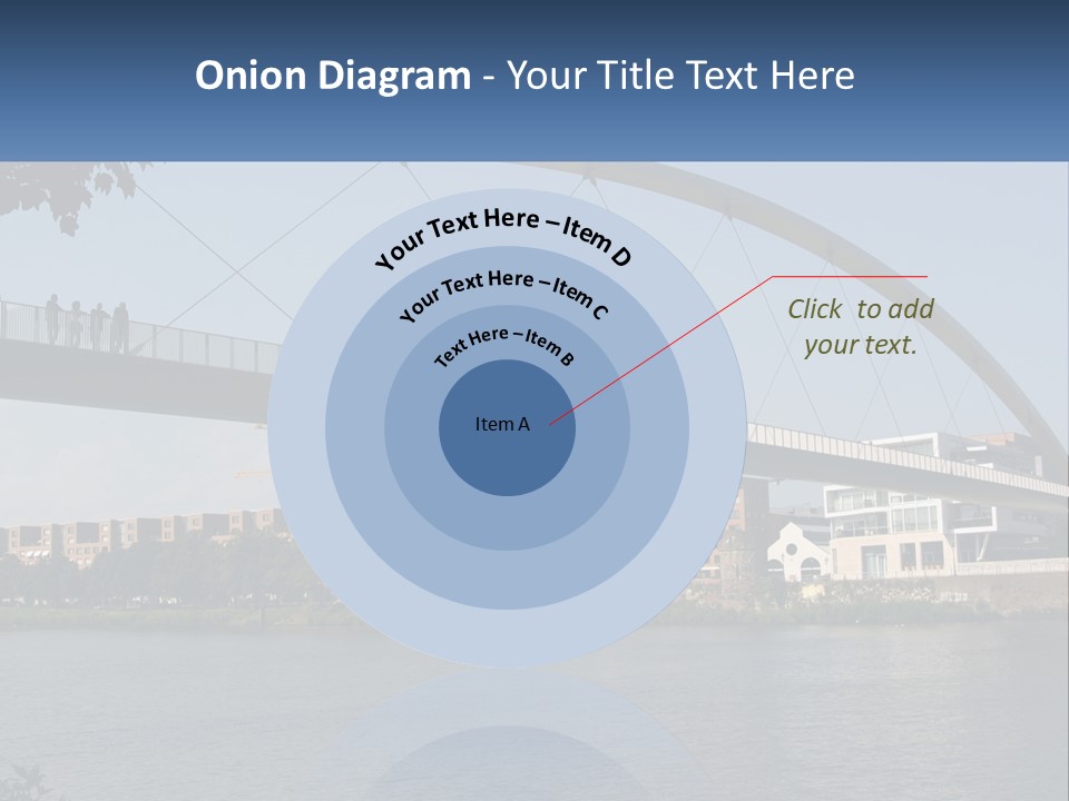 Water Pedestrian River PowerPoint Template