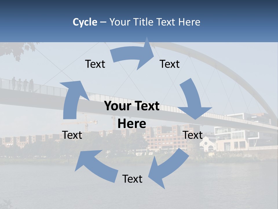 Water Pedestrian River PowerPoint Template