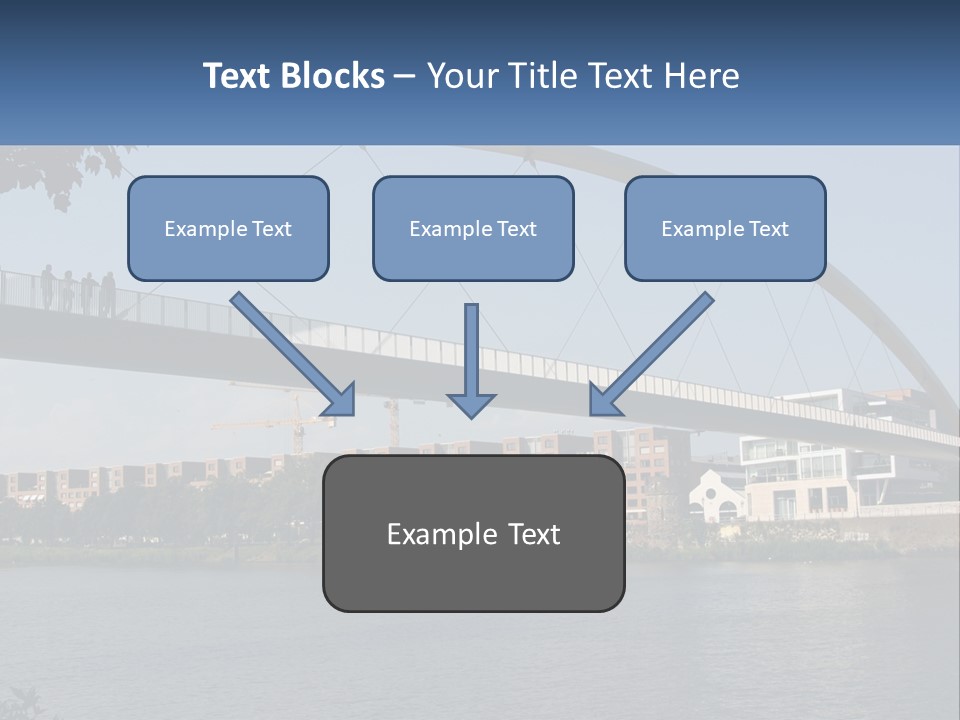 Water Pedestrian River PowerPoint Template