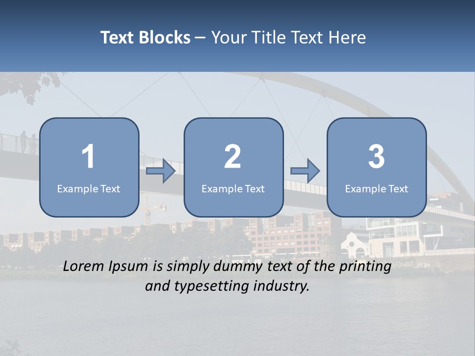 Water Pedestrian River PowerPoint Template