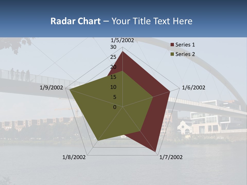 Water Pedestrian River PowerPoint Template