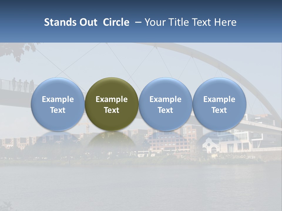 Water Pedestrian River PowerPoint Template