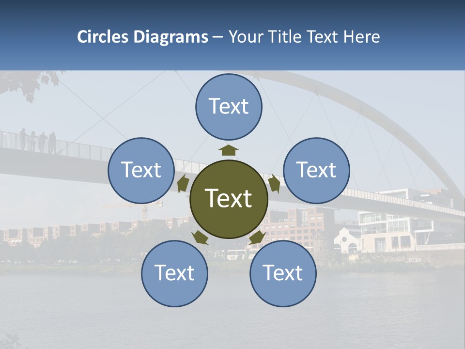 Water Pedestrian River PowerPoint Template