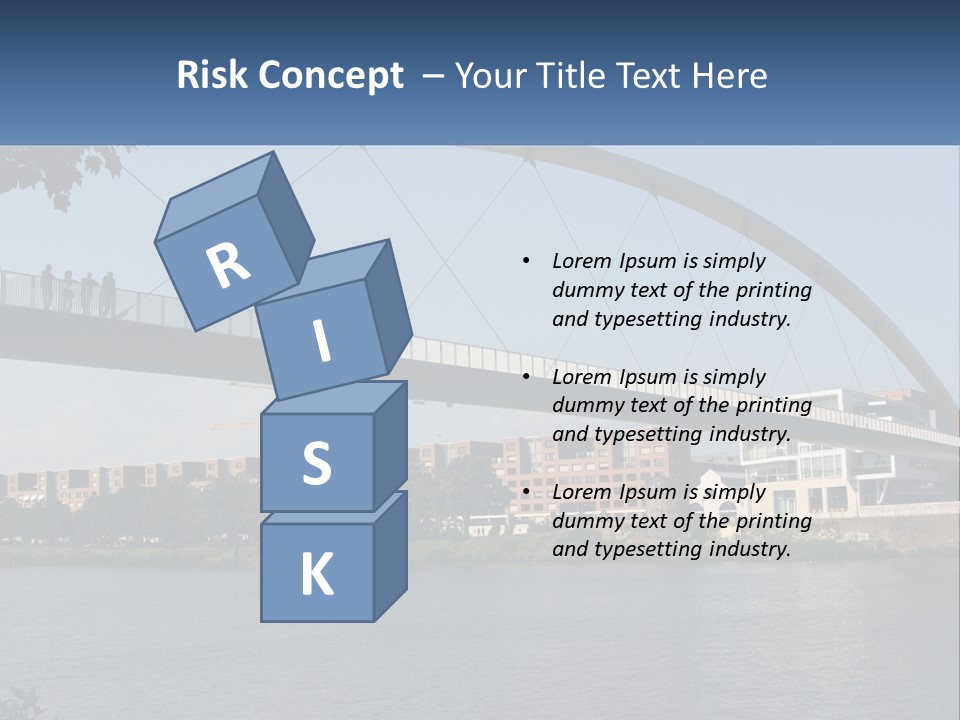 Water Pedestrian River PowerPoint Template