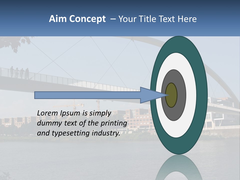 Water Pedestrian River PowerPoint Template