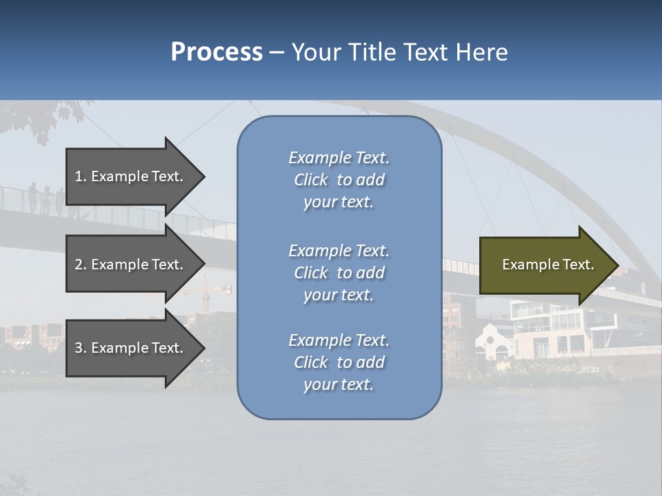 Water Pedestrian River PowerPoint Template