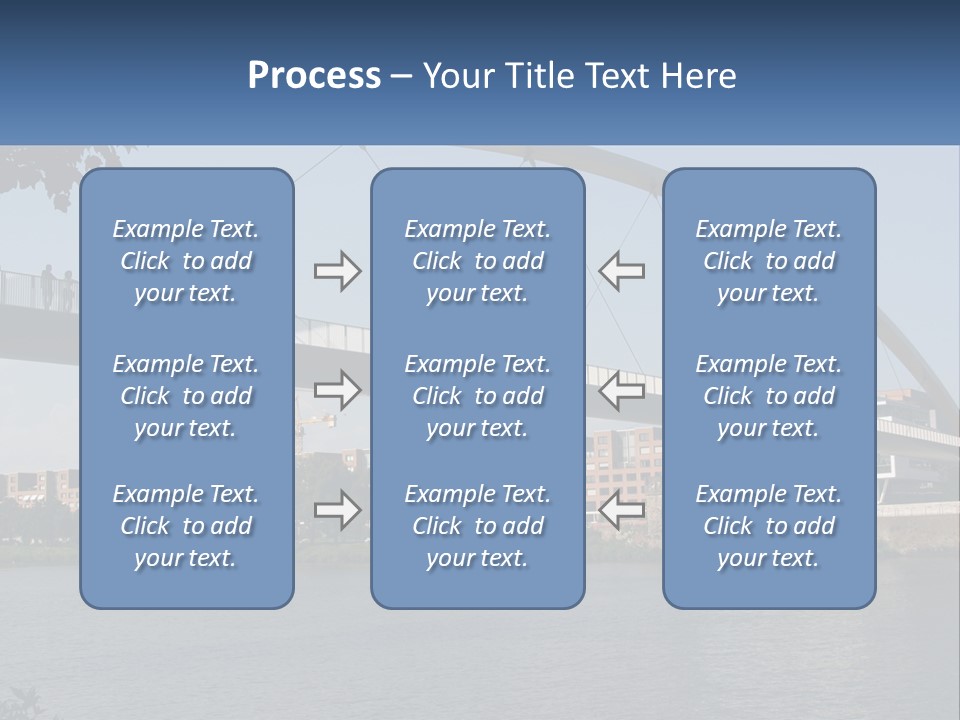 Water Pedestrian River PowerPoint Template