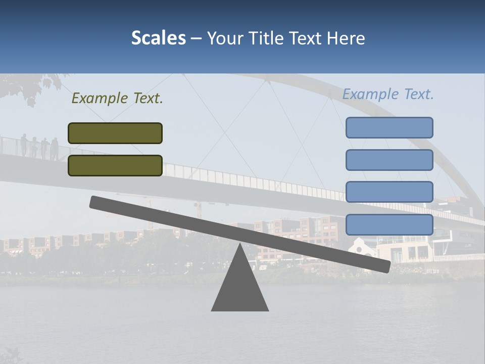 Water Pedestrian River PowerPoint Template