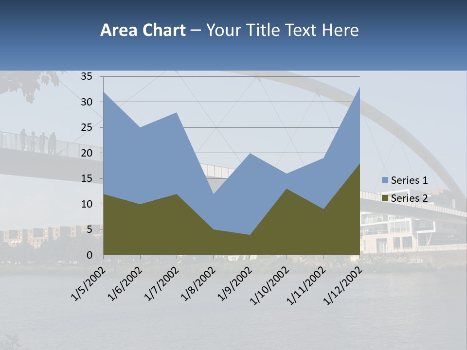 Water Pedestrian River PowerPoint Template