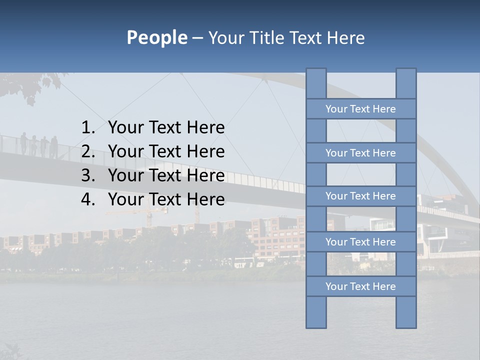 Water Pedestrian River PowerPoint Template