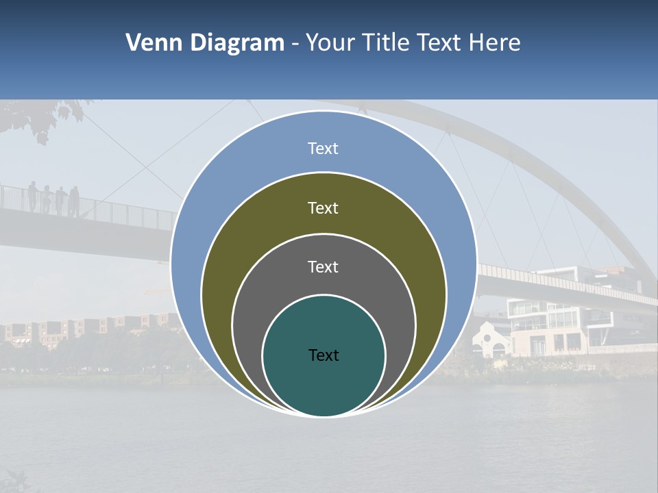 Water Pedestrian River PowerPoint Template
