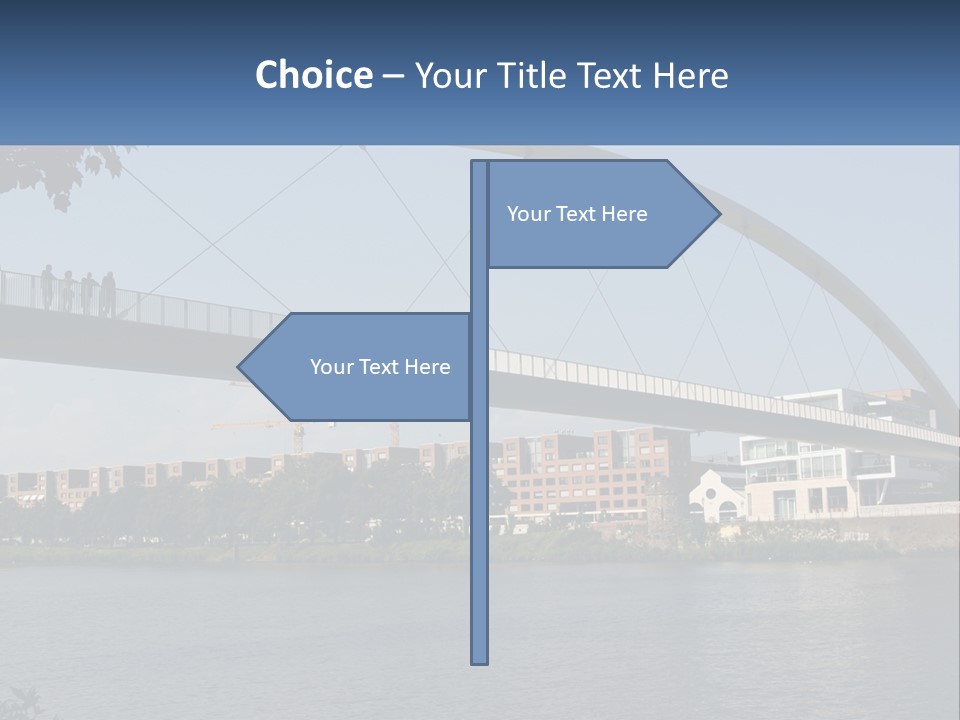 Water Pedestrian River PowerPoint Template