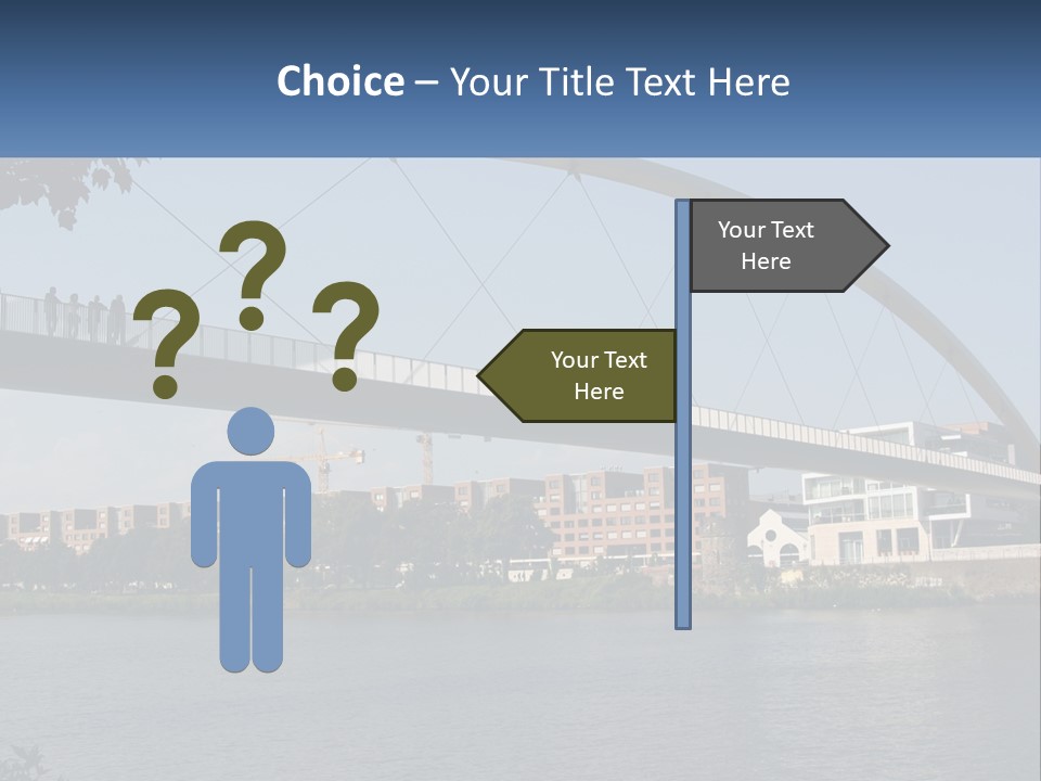 Water Pedestrian River PowerPoint Template