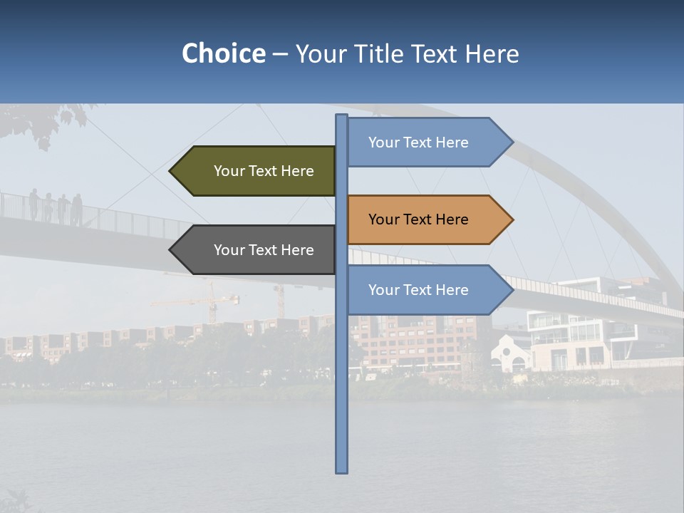 Water Pedestrian River PowerPoint Template