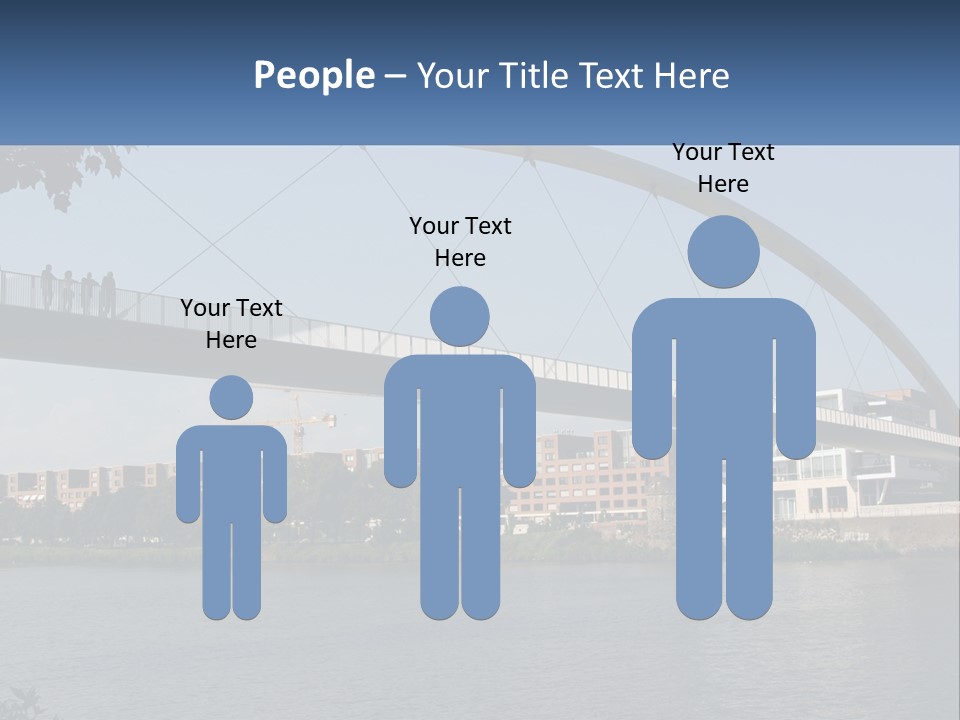Water Pedestrian River PowerPoint Template